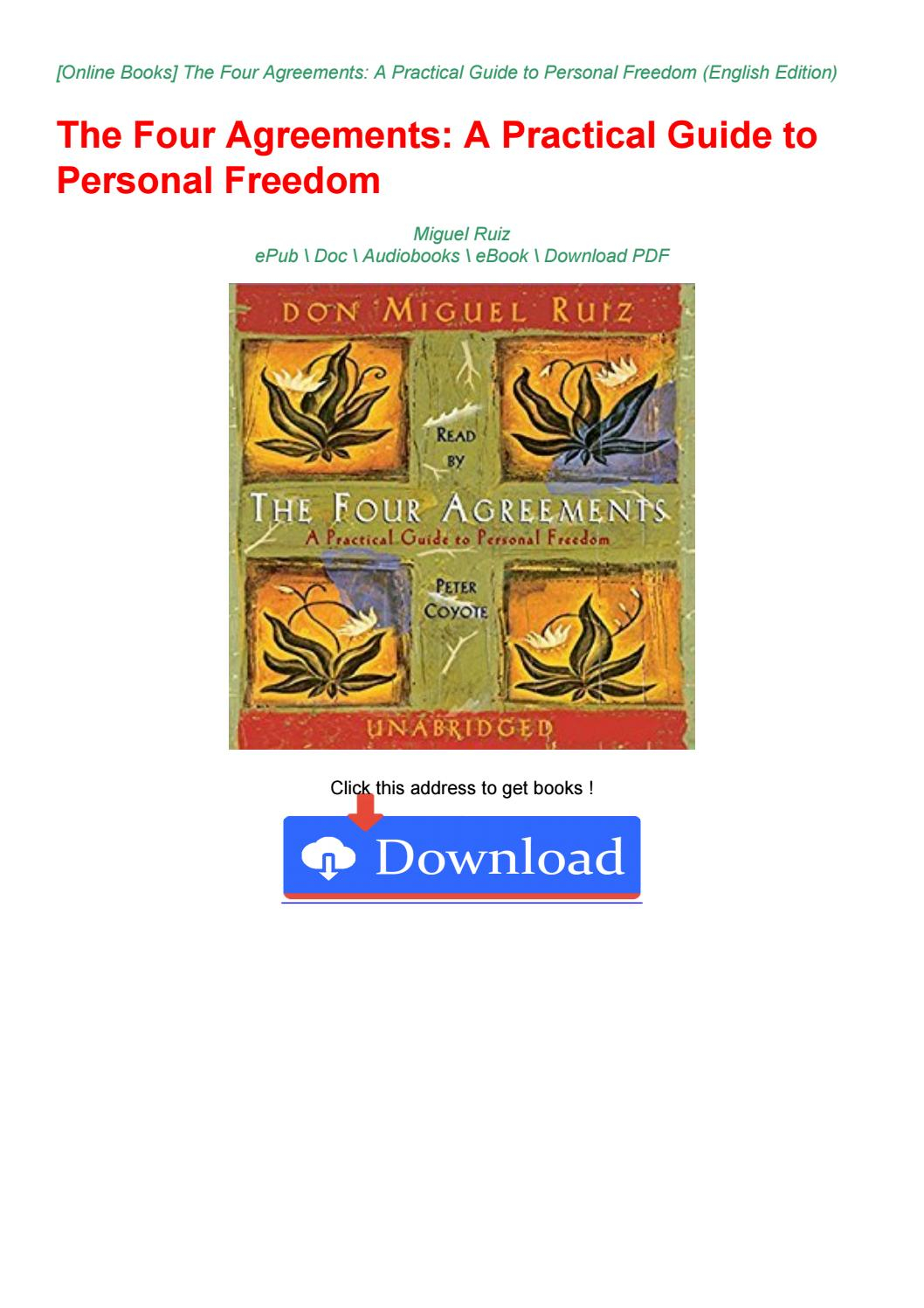 Four Agreements Book Free Download Ebook Download Free Pdf The Four Agreements A Practical Guide To