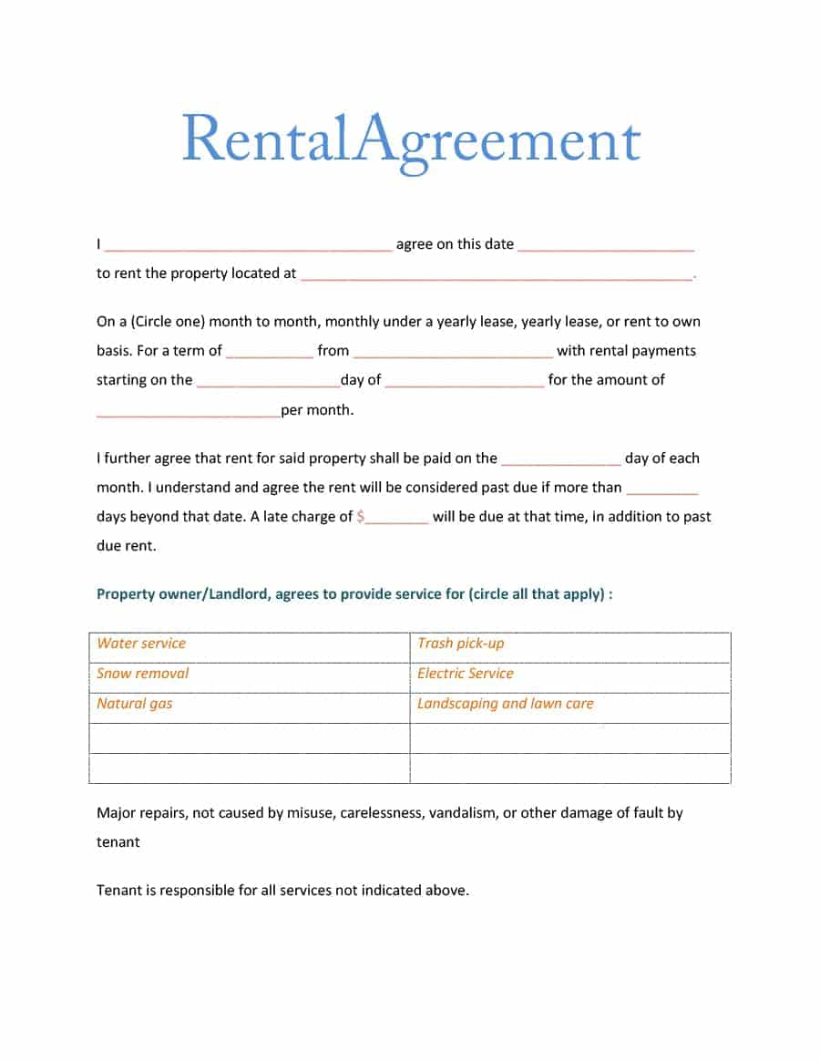 Simple Room Lease Agreement 39 Simple Room Rental Agreement Templates Template Archive