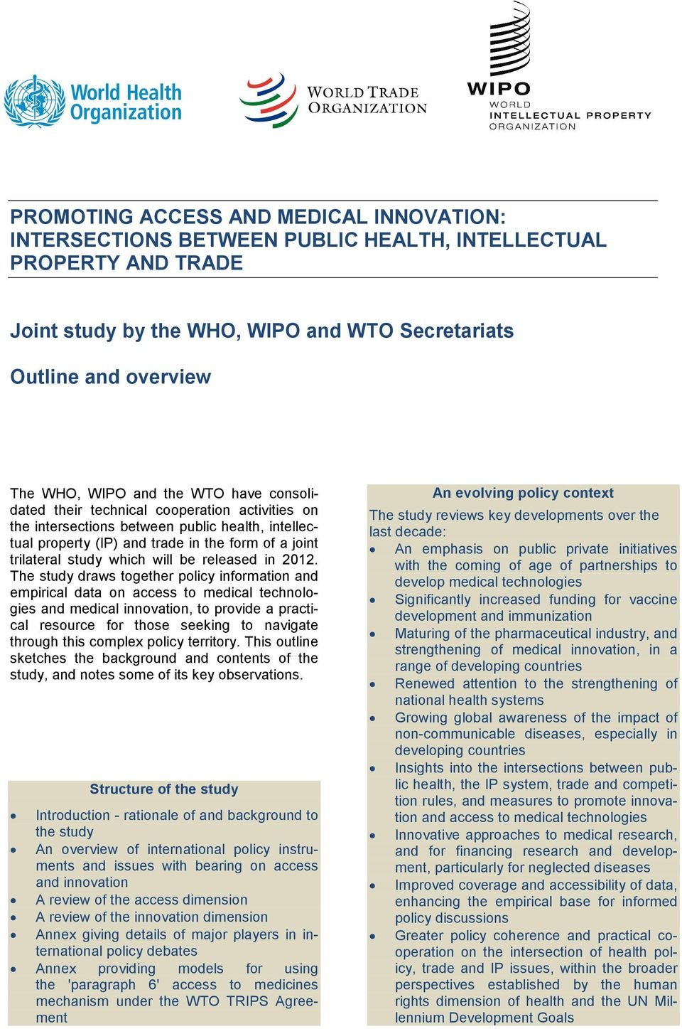 A Handbook On The Wto Trips Agreement Promoting Access And Medical Innovation Intersections Between