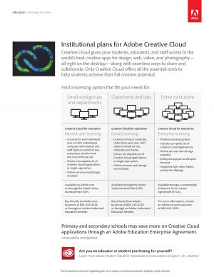 Adobe Creative Cloud License Agreement Institutional Plans For Adobe Creative Cloud Manualzz