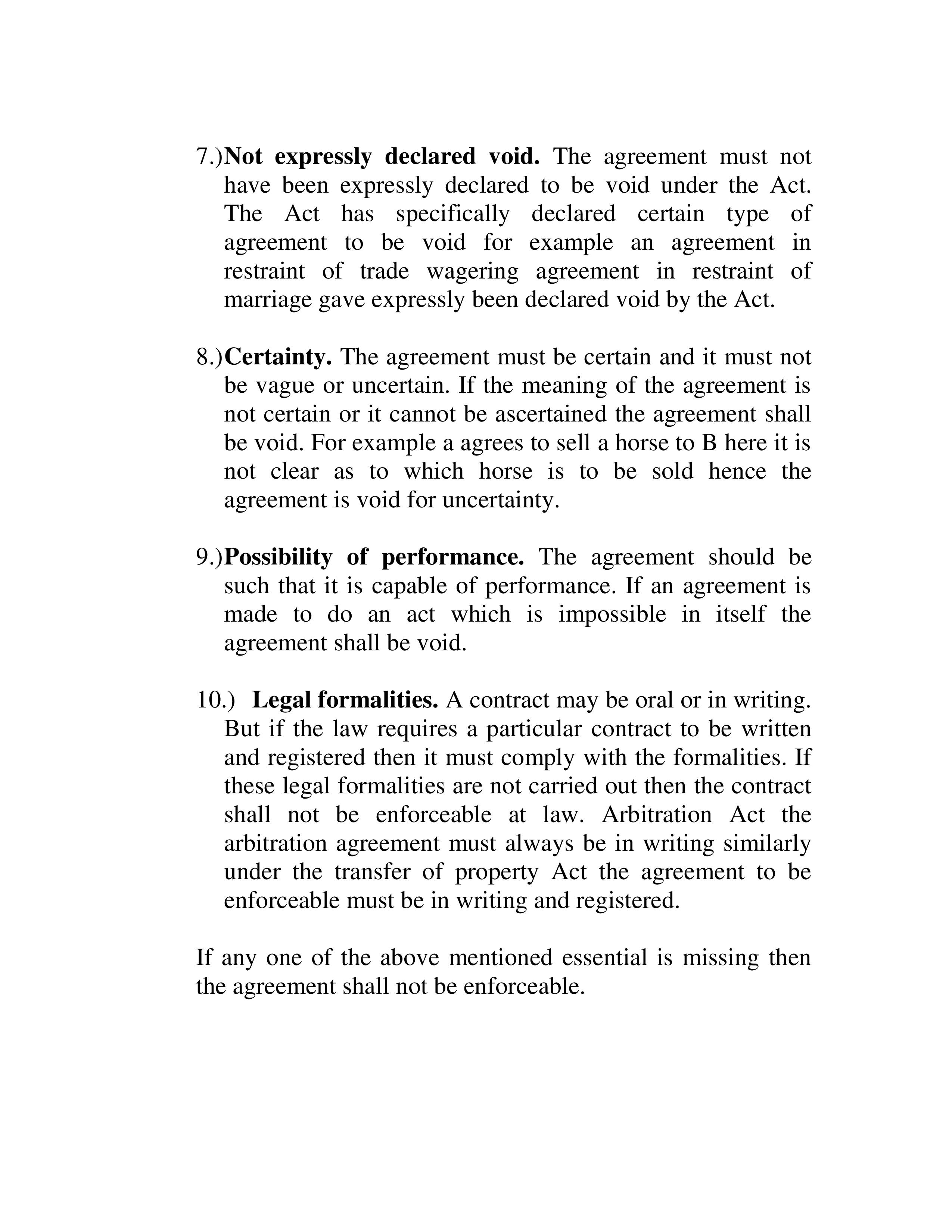Agreement By Way Of Wager Contract Act Notes