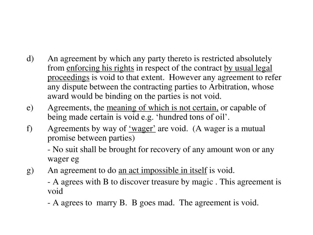 Agreement By Way Of Wager Legal Necessities Of A Valid Contract Building Agreements Ppt Download