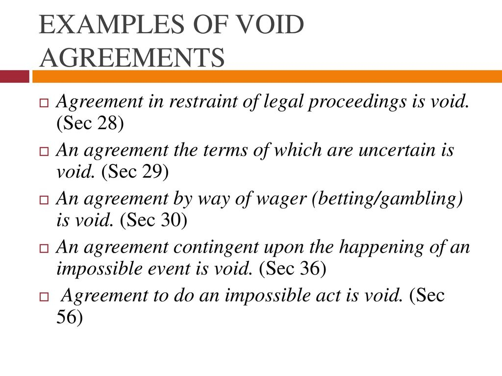 Agreement By Way Of Wager Void And Voidable Agreements A Brief Analysis Ppt Download