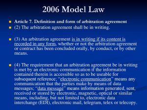 Arbitration Agreement Form Chapter 3 Arbitration Agreement Ppt Download