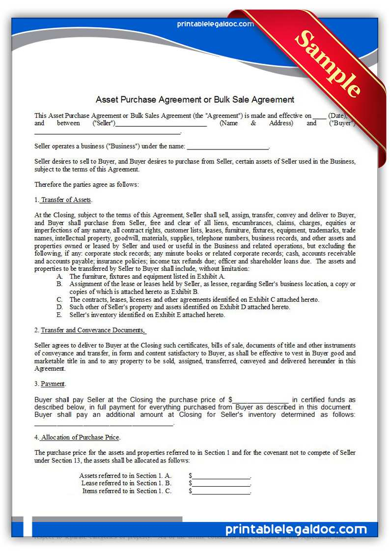 Asset Purchase Agreement Vs Stock Purchase S Corp Stock Transfer Agreement 79049 Free Printable Asset Purchase