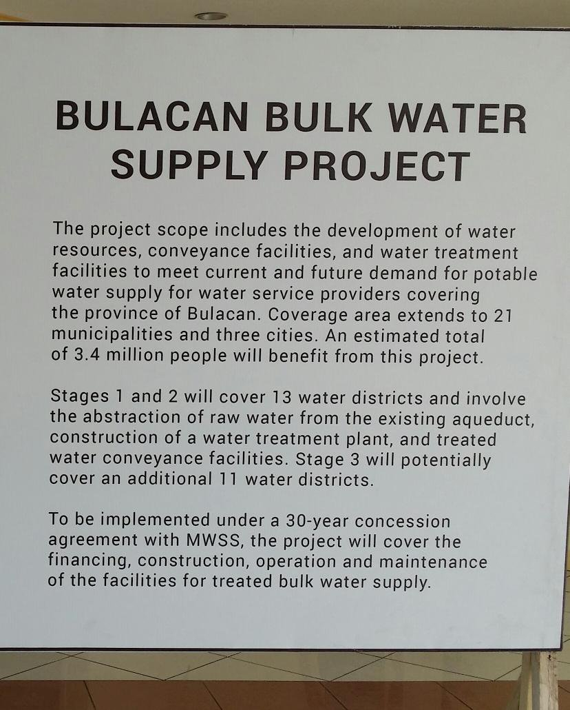 Bulk Water Supply Agreement Nikko Dizon On Twitter Bulacan Bulk Water Supply Project To