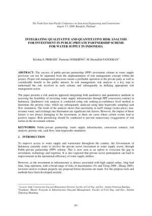 Bulk Water Supply Agreement Pdf Important Risk On Public Private Partnership Scheme In Water