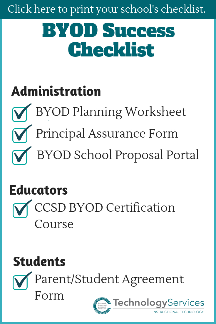 Byod Agreement Form Ccsd Instructional Technology