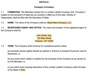 California Llc Operating Agreement How To Create An Llc Operating Agreement Free Templates