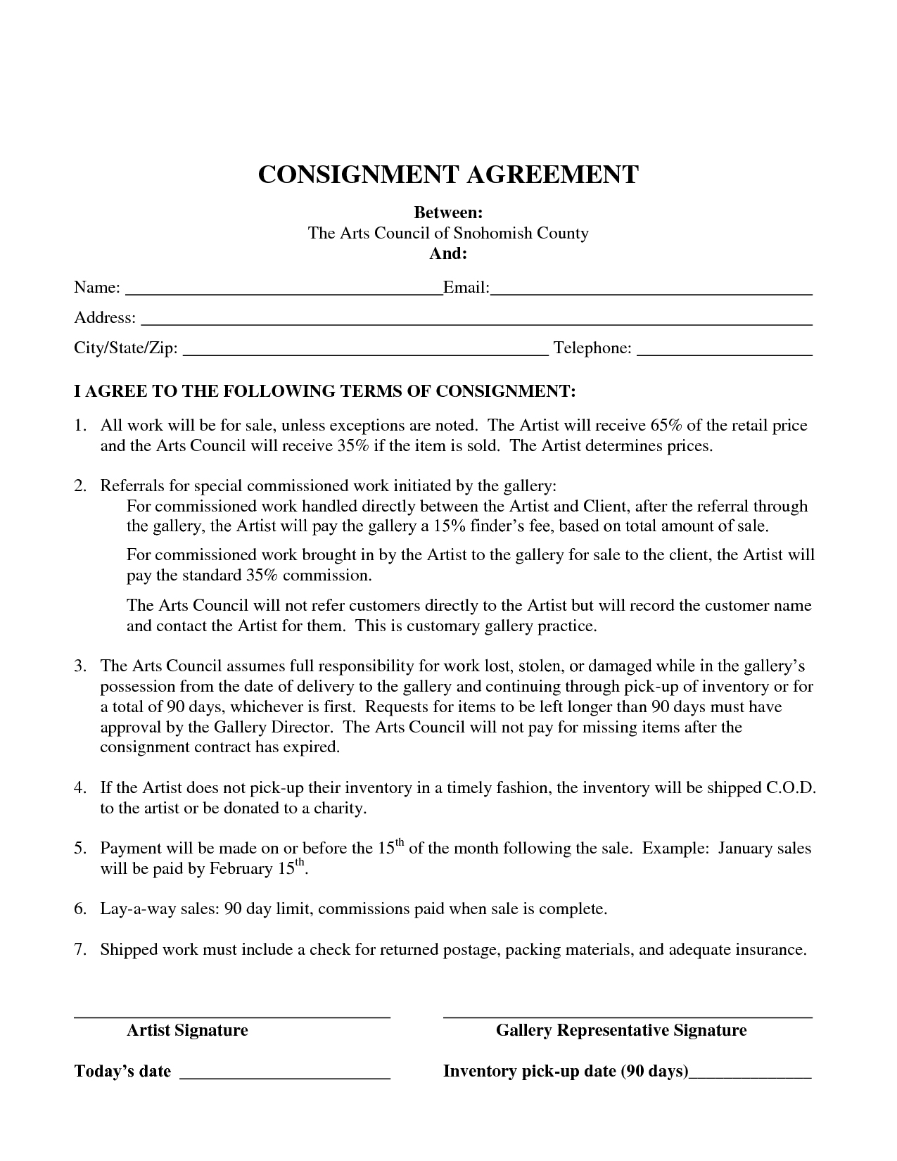 Clothing Consignment Agreement Template Get Simple Consignment Agreement Template Id80595 Opendata