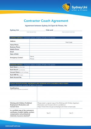 Coaching Agreement Form 13 Sports Coach Contract Example Templates Docs Word Examples