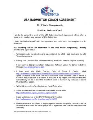 Coaching Agreement Form Coach Agreement Form