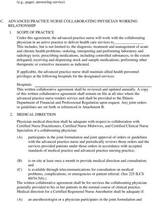 Collaborative Practice Agreement Nurse Practitioner Advanced Practice Nursing Written Collaborative Agreement Pdf
