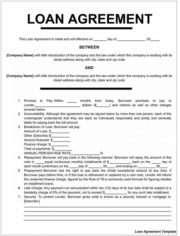 Collateral Loan Agreement Template 40 Free Loan Agreement Templates Collateral Loan Agreement Template 40 Free Loan Agreement Templates