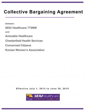 Collective Bargaining Agreement Collective Bargaining Agreement Seiu 775