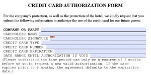 Company Credit Card Usage Agreement Download Holiday Inn Credit Card Authorization Form Template Pdf