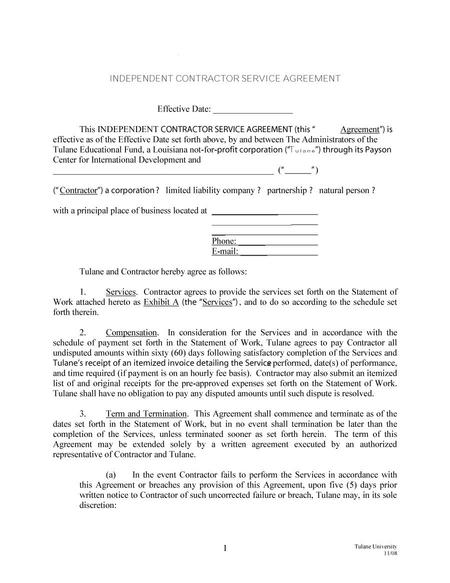 Company Representative Agreement 50 Free Independent Contractor Agreement Forms Templates