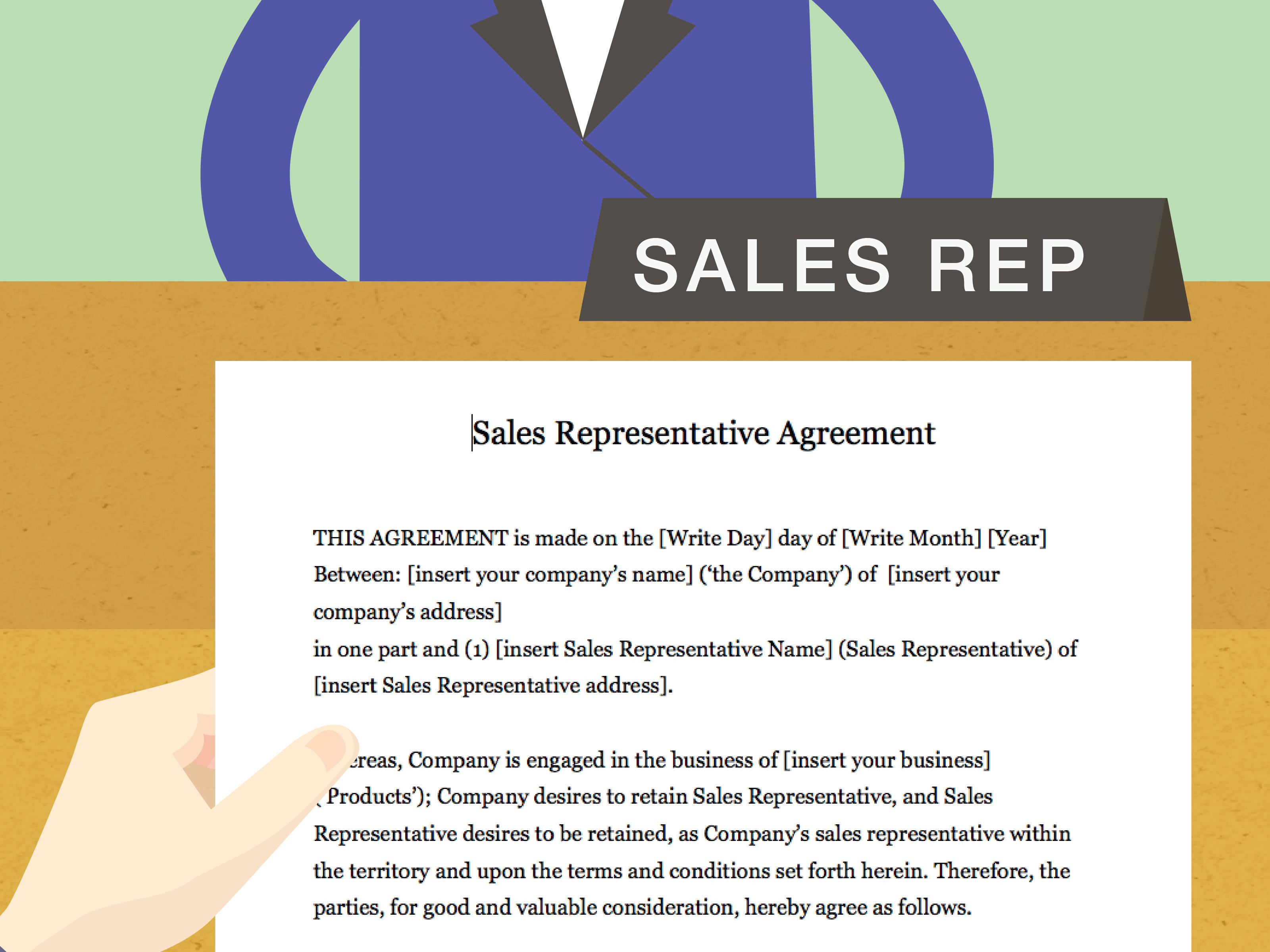 Company Representative Agreement How To Draft A Sales Representative Agreement With Pictures