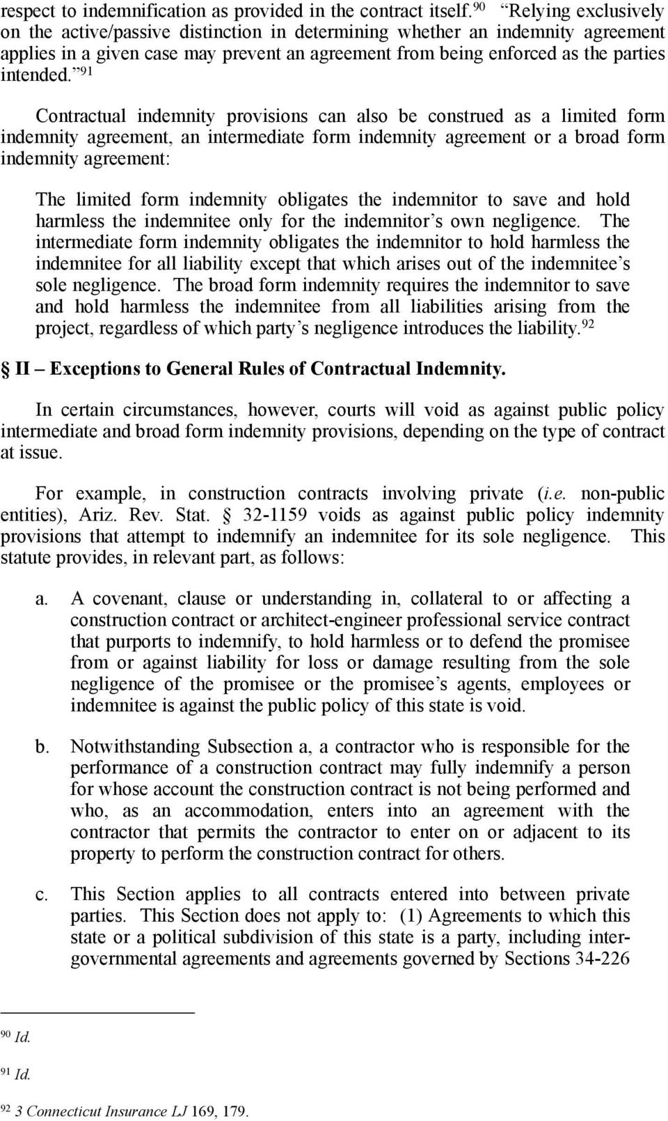 Construction Indemnity Agreement Agreements To Indemnify General Liability Insurance Pdf