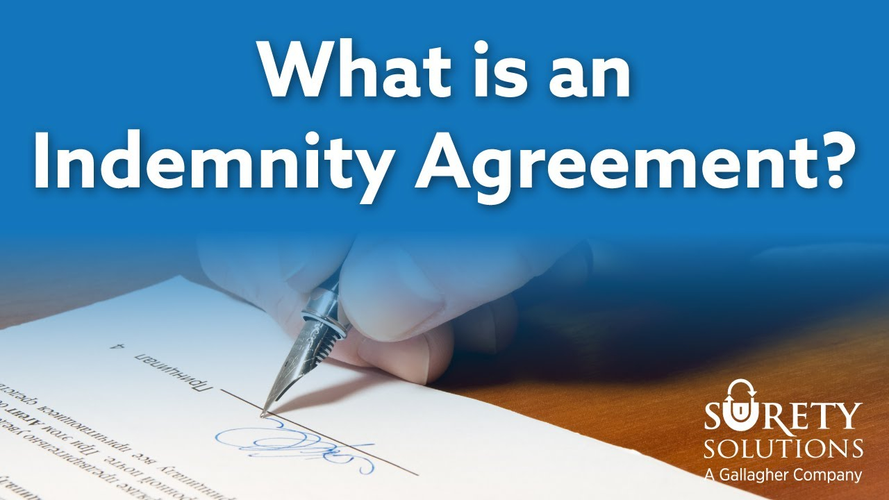 Construction Indemnity Agreement What Is An Indemnity Agreement With Examples