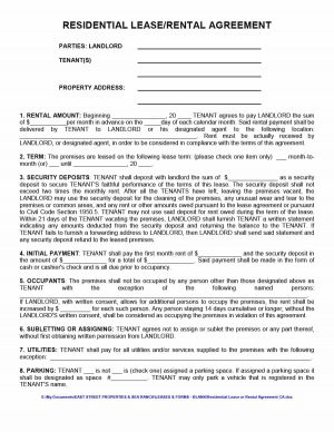 Copy Of A Lease Agreement For Residential 39 Simple Room Rental Agreement Templates Template Archive