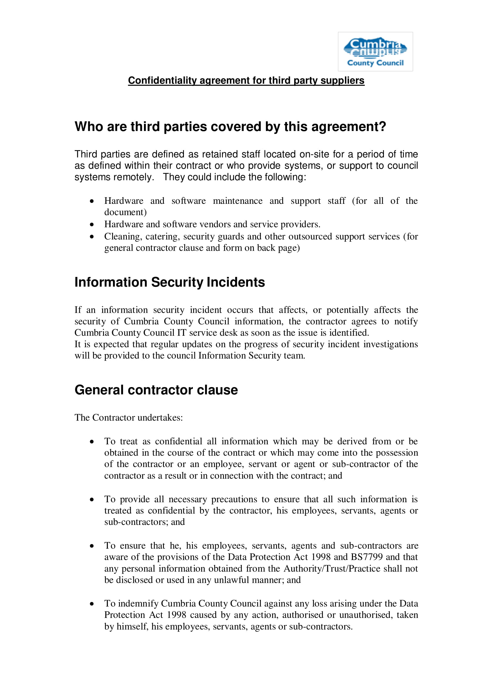 Employee Confidentiality Agreement Form 10 Confidentiality Agreement Contract Forms Pdf