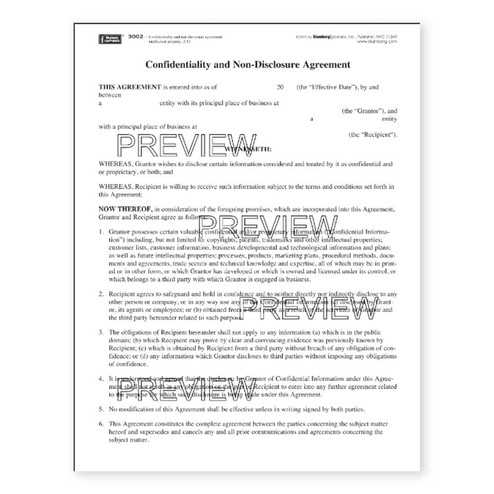 Employee Confidentiality Agreement Form Confidentiality And Non Disclosure Agreement Intellectual Property