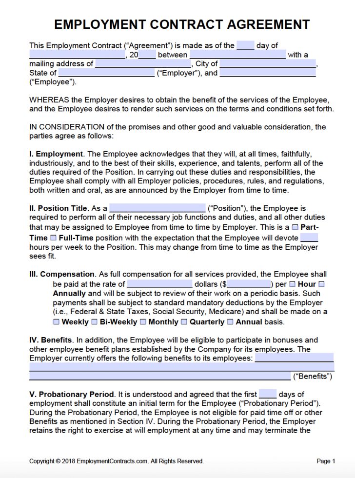 Employee termination agreement sample employment agreement contracts