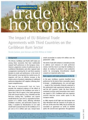 Eu Colombia Free Trade Agreement The Impact Of Eu Bilateral Trade Agreements With Third Countries On