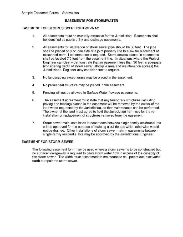 Fence Easement Agreement Download Real Estate Easement Agreement Style