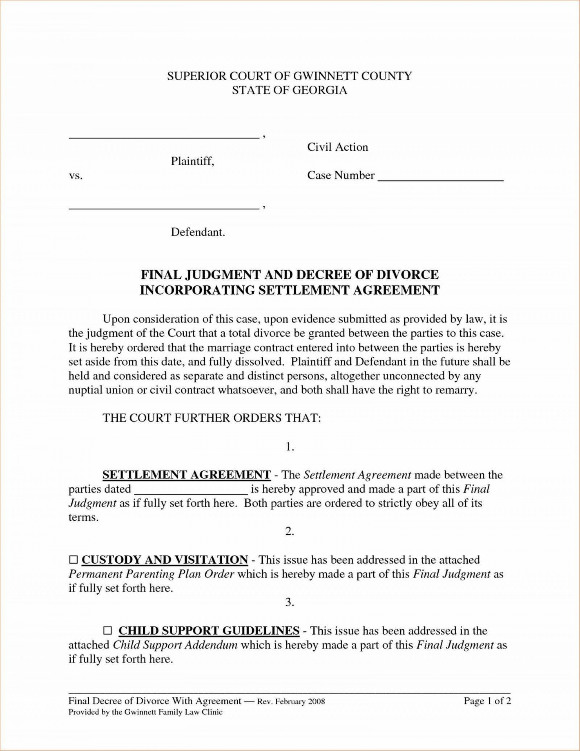 Financial Agreement Divorce Template 014 Property Settlement Agreement Template Divorce Fresh Best S Of
