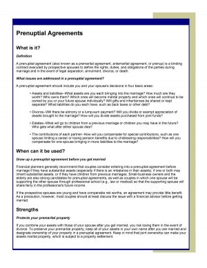 Financial Agreement Divorce Template 31 Free Prenuptial Agreement Samples Forms Free Template Downloads