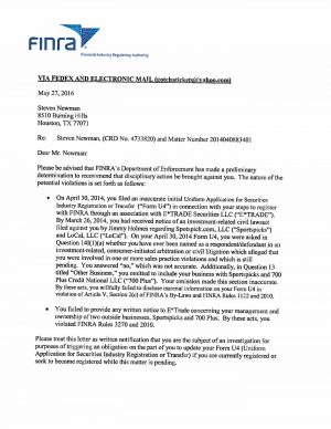 Finra Membership Agreement Finra Is Screwing Me And Showing They Are A Joke Steven Newman