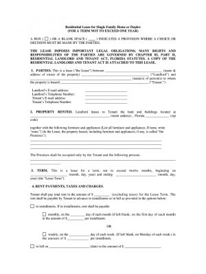 Florida Lease Agreement Fl Residential Lease Fill Online Printable Fillable Blank