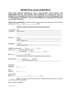Florida Lease Agreement Florida Lease Agreement Fill Online Printable Fillable Blank