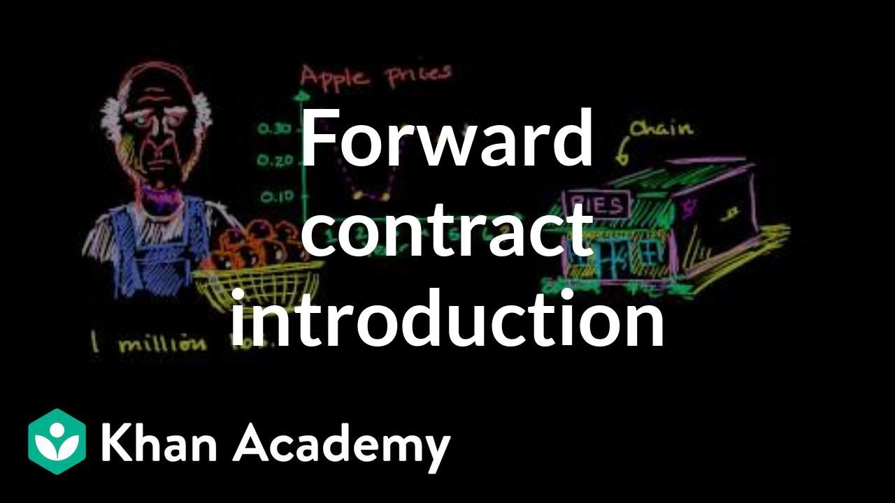 Forward Pricing Agreement Forward Contract Introduction Video Khan Academy