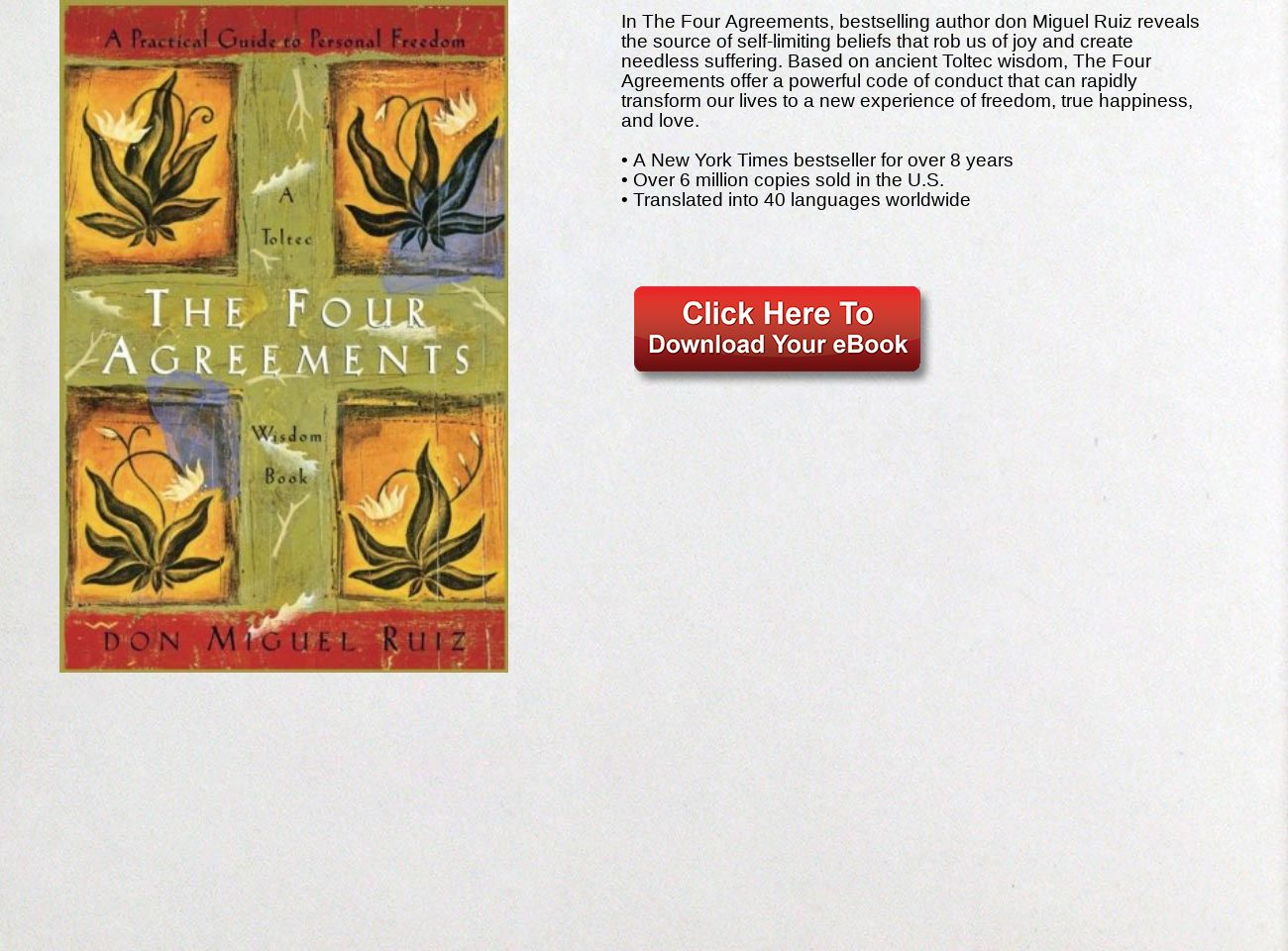 Four Agreements Book Free Download Download Ebook The Four Agreements A Practical Guide To Personal