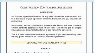Free Construction Contract Agreement Template Free General Contractor Agreement Template Lovely Construction