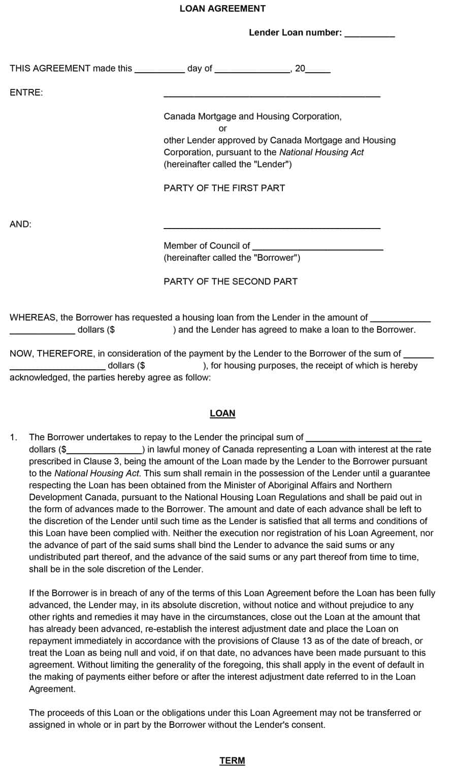 Free Loan Agreement 012 Free Loan Agreement Templates Word Pdf Template Lab In Sample