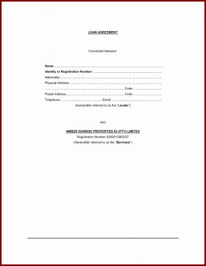 Free Loan Agreement Form Free Loan Contract Template Pictimilitude