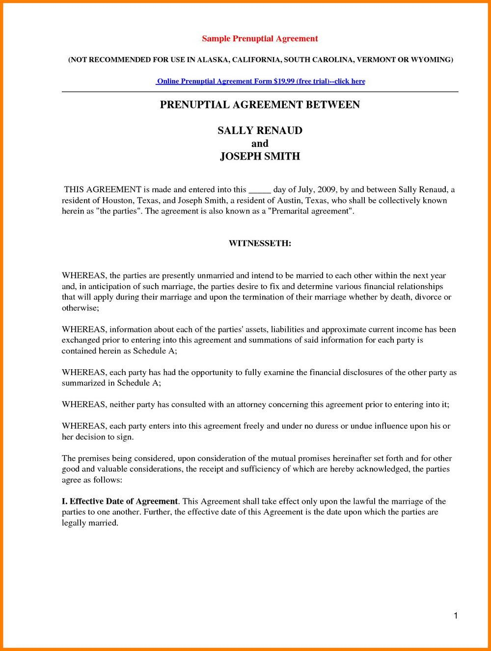 Free Prenuptial Agreement Template Australia Free Printable Prenuptial Agreement Form Uk Universal Network
