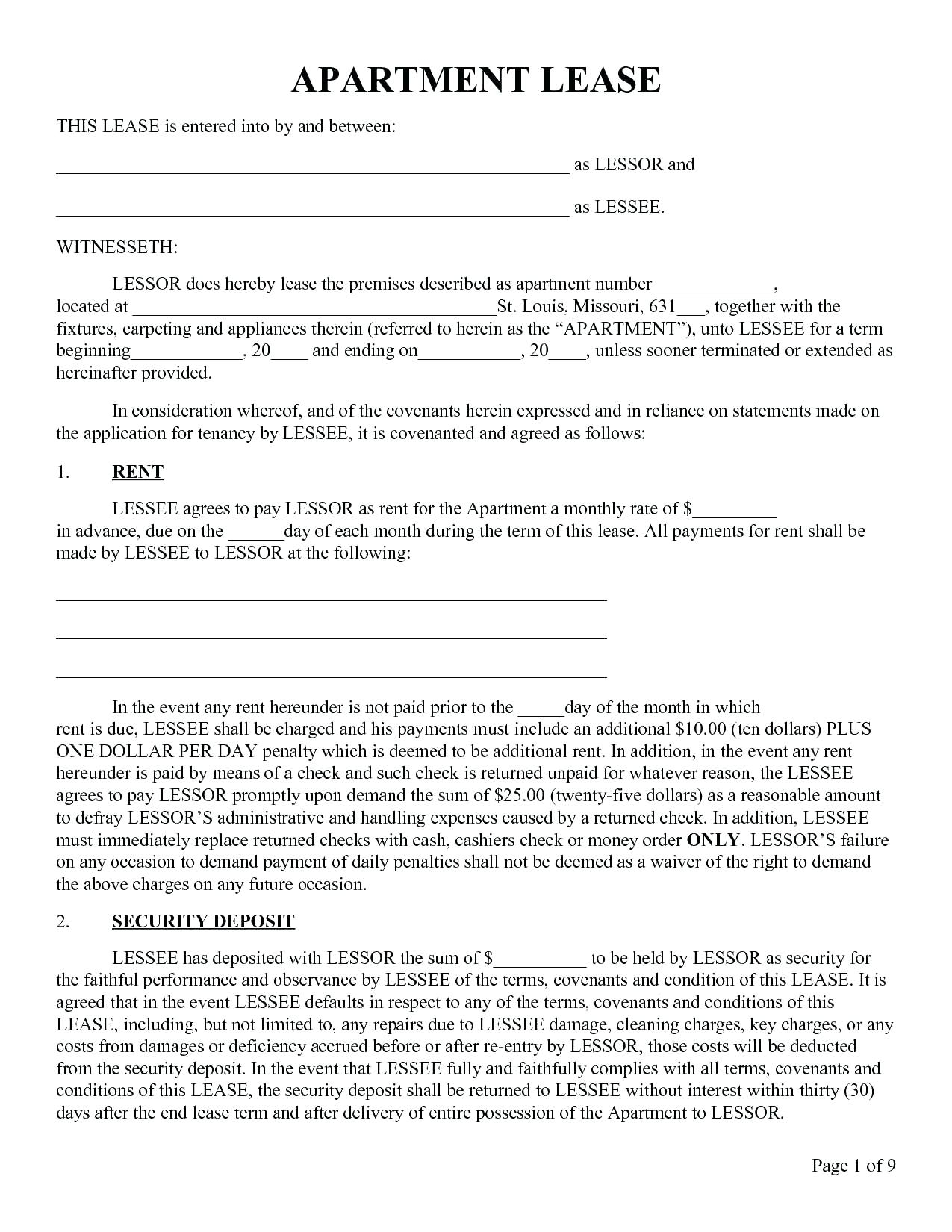Free Printable Lease Agreement Template 021 Free Printable Lease Agreement Template Ideasntal Forms Form