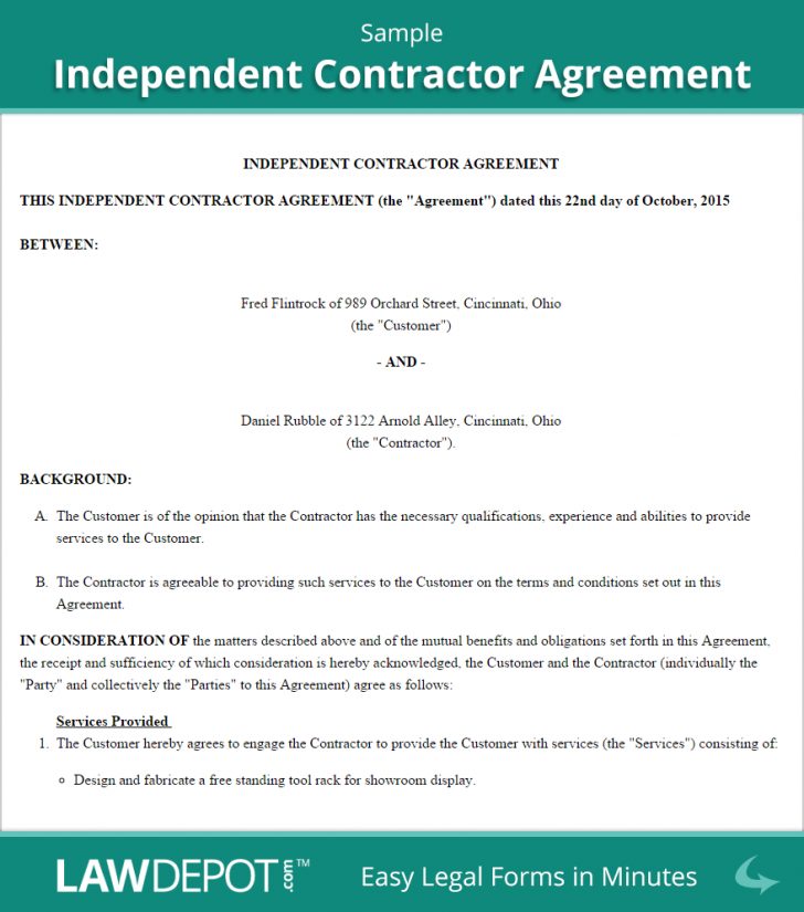 Free Subcontractor Agreement Template Australia Free Independent ...