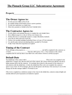 Free Subcontractor Agreement Template Australia Subcontractor Agreement Template Free Pin Picshy Photoshop
