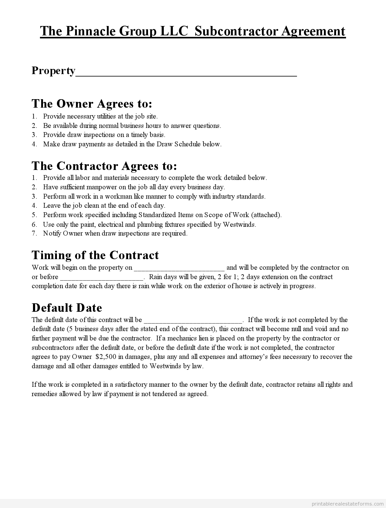 Free Subcontractor Agreement Template Australia Subcontractor Agreement Template Free Pin Picshy Photoshop