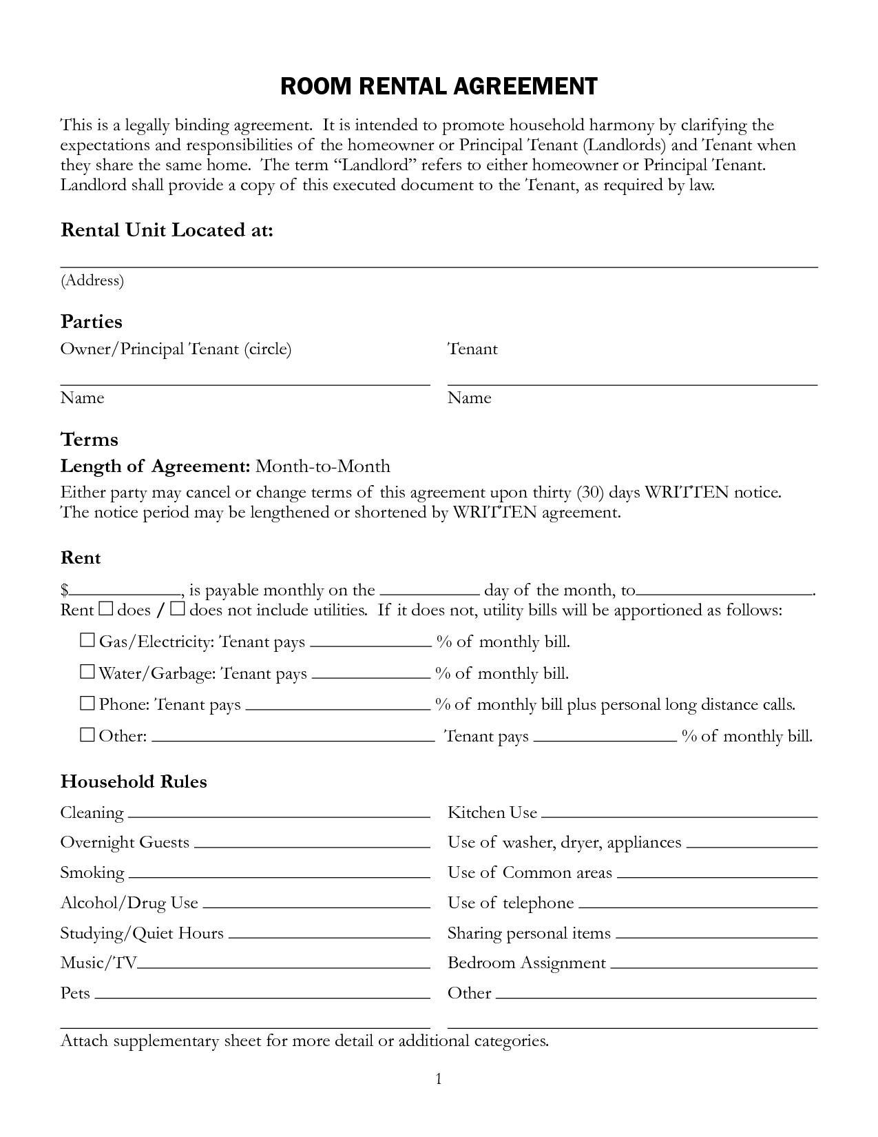 Free Template Lease Agreement Free Printable Lease Agreement For Renting A Room Shop Fresh