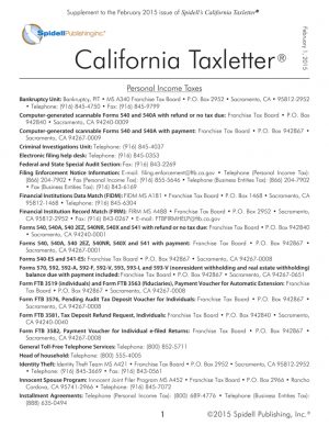 Ftb Ca Gov Installment Agreement Personal Income Taxes Spidells California Taxes For Professionals