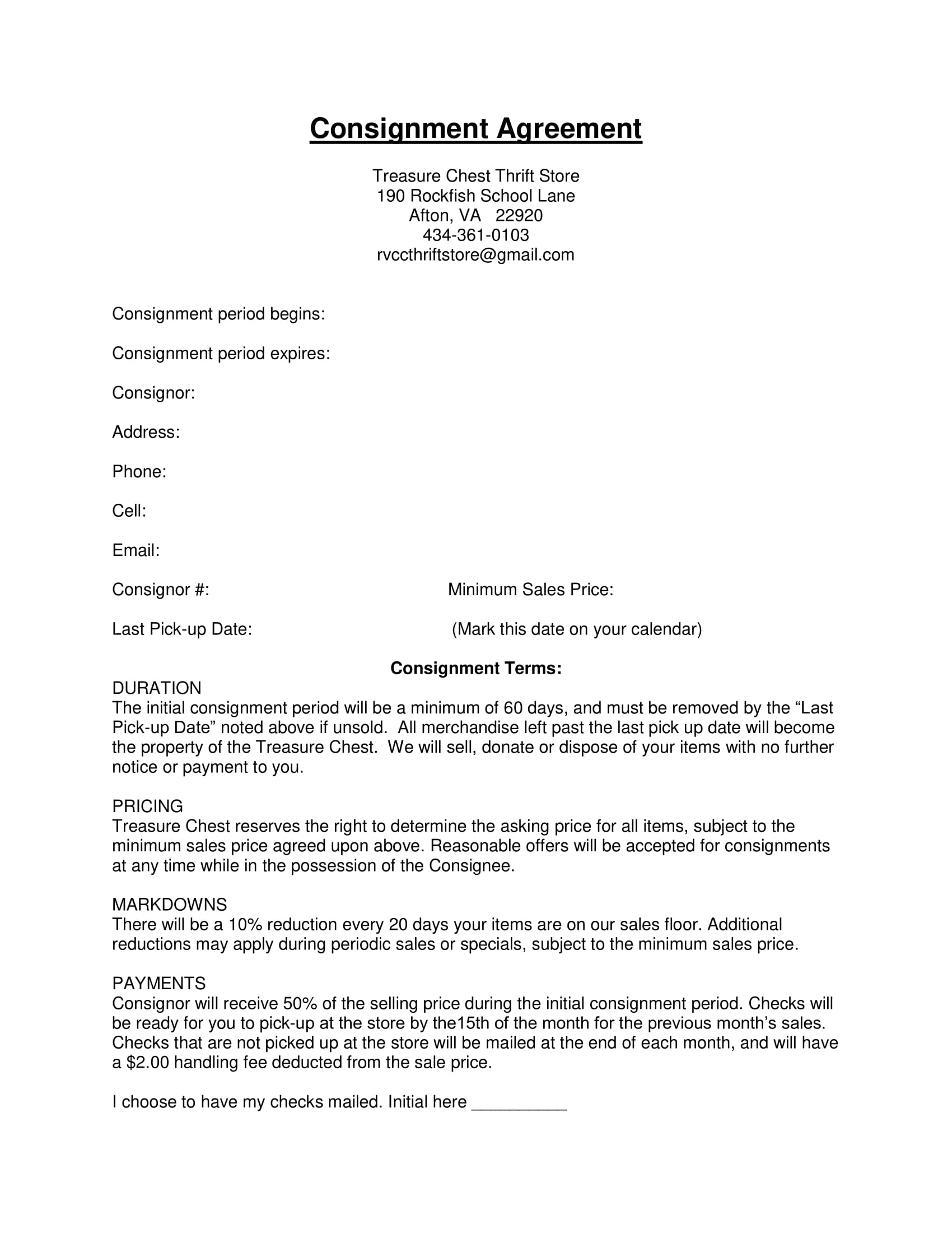 Gallery Consignment Agreement 16 Consignment Agreement Examples Pdf Doc Examples