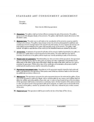 Gallery Consignment Agreement Download Consignment Agreement Style 22 Template For Free At