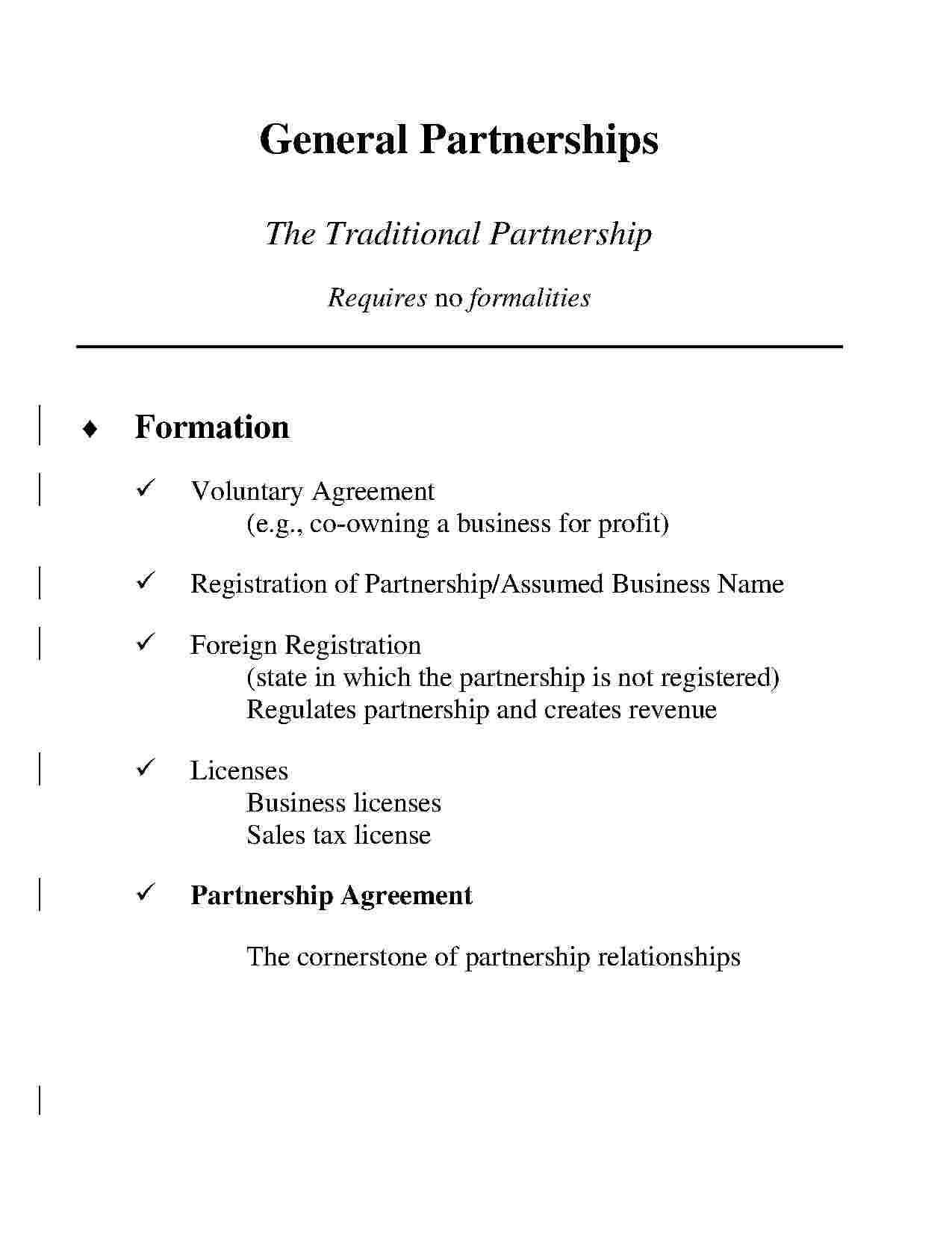 General Partnership Operating Agreement Assignment Of Partnership Interest Templates Hunter